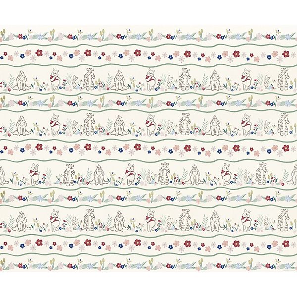 Komar Vlies Fototapete Disney Winnie the Pooh Friends In Garden Bunt günstig online kaufen