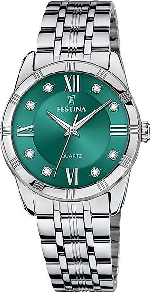 Festina Quarzuhr Mademoiselle F16940/F, Armbanduhr, Damenuhr, Edelstahlarmb günstig online kaufen