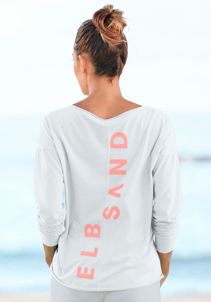 Elbsand Langarmshirt "Raina" mit Logoprint hinten, Longsleeve aus Baumwoll- günstig online kaufen