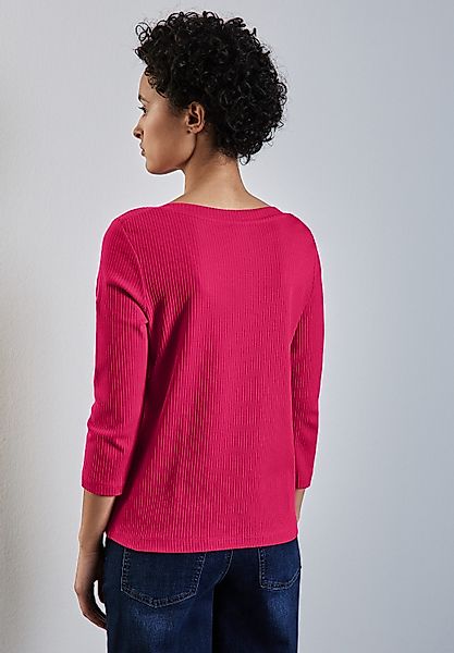 STREET ONE 3/4-Arm-Shirt aus softem Materialmix günstig online kaufen