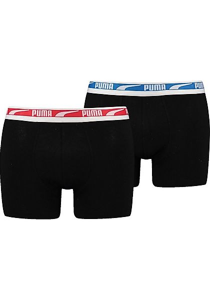 PUMA Boxershorts MEN MULTI LOGO BOXER 2P (2er Pack) Komfortbund günstig online kaufen