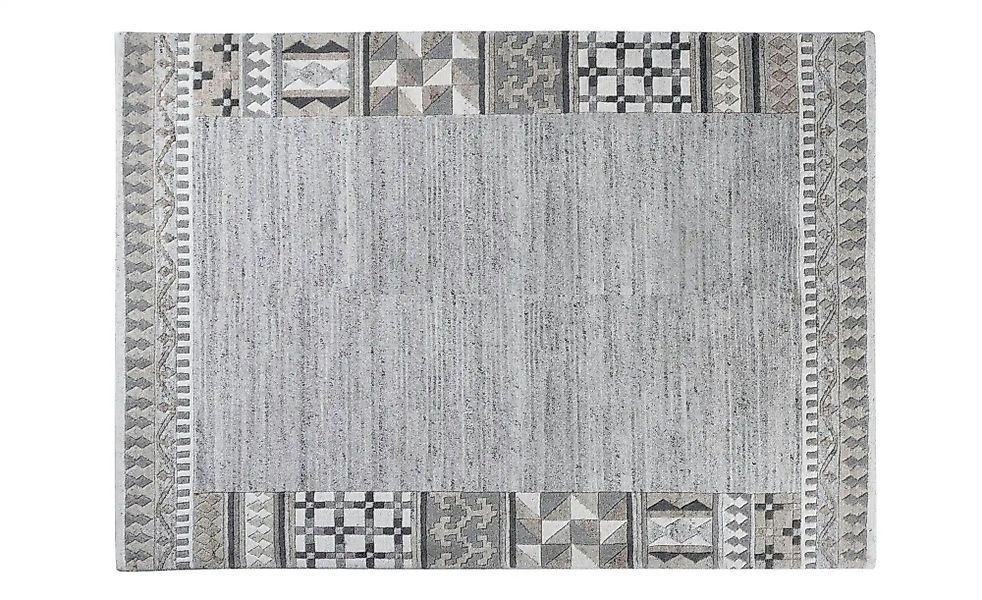 THEKO Wollteppich  Nakarta ¦ grau ¦ Wolle ¦ Maße (cm): B: 120 H: 1,2 Teppic günstig online kaufen