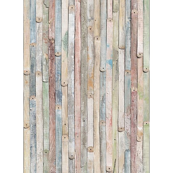 Komar Fototapete Vintage Wood Multicolor 184 x 254 cm 611097 günstig online kaufen