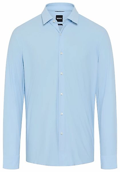 BOSS Langarmhemd "HANK" Kentkragen, Performance-Stretch-Jersey günstig online kaufen