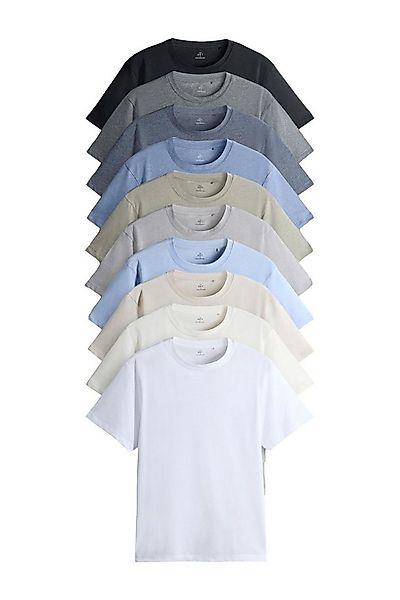 The Set T-Shirt The Set Regular Fit Kurzarm-T-Shirts, 10er-Pack (10-tlg) günstig online kaufen
