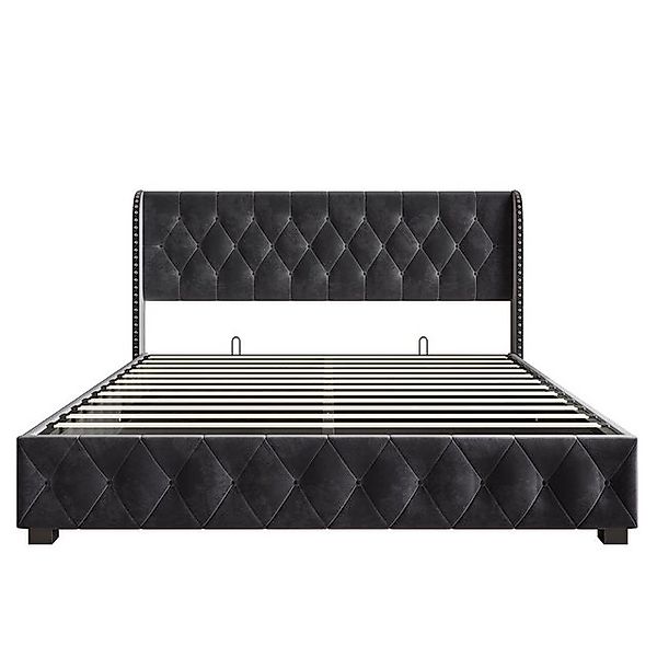 Furnishings Home Polsterbett Stauraumbett Doppelbett (Hydraulisch hebbarem günstig online kaufen