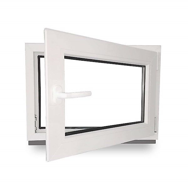 JeCo Fenster Kellerfenster Kunststoff innen weiß günstig online kaufen