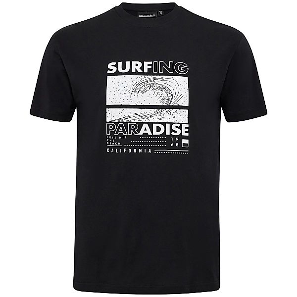North T-Shirt mit Foto-Print Farbe schwarz Größe: 7XL günstig online kaufen