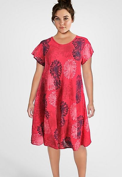 PEKIVESSA Sommerkleid Baumwollkleid mit Blumenmuster kurzarm Glockenform se günstig online kaufen