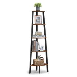 VASAGLE Eckregal, Bücherregal, mit 4/5 Ebenen, günstig online kaufen