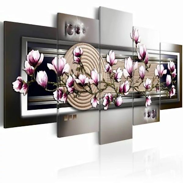 artgeist Wandbild Magnolia and Zen garden mehrfarbig Gr. 200 x 100 günstig online kaufen