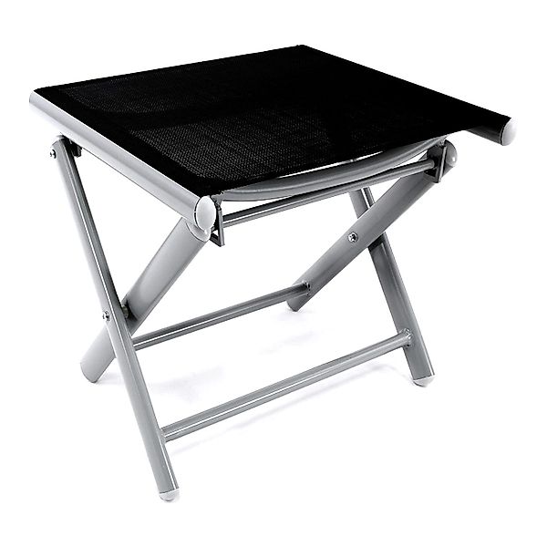 Mojawo Armlehnstuhl Garten Klapphocker / Fußhocker Aluminium - Textilen Sil günstig online kaufen