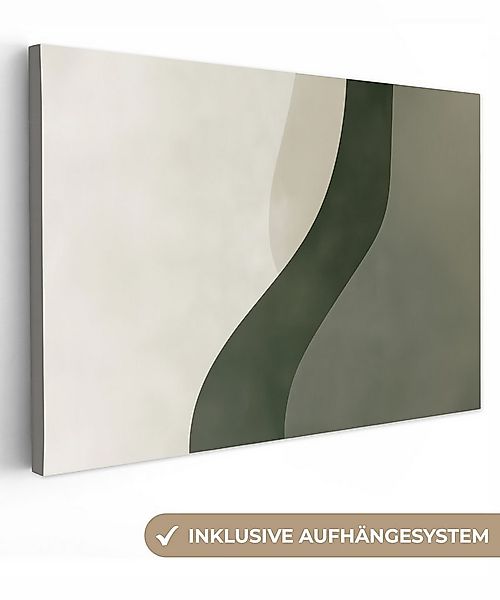 OneMillionCanvasses® Leinwandbild Japandi - Grün - Abstrakt - Modern, Fotod günstig online kaufen