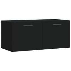 vidaXL Hängeschrank Wandschrank Schwarz 80x36,5x35 cm günstig online kaufen