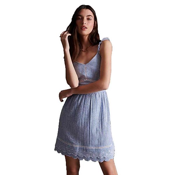 Superdry Gia Cami Kurzes Kleid L Blue Stripe günstig online kaufen