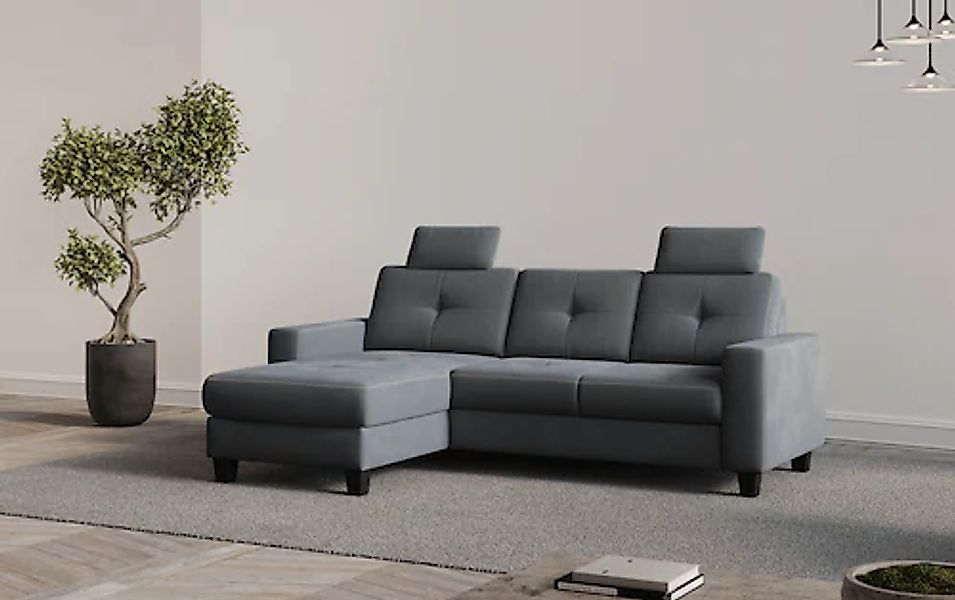 Home affaire Ecksofa »Varese« wahlweise mit Bettfunktion und Bettkasten günstig online kaufen