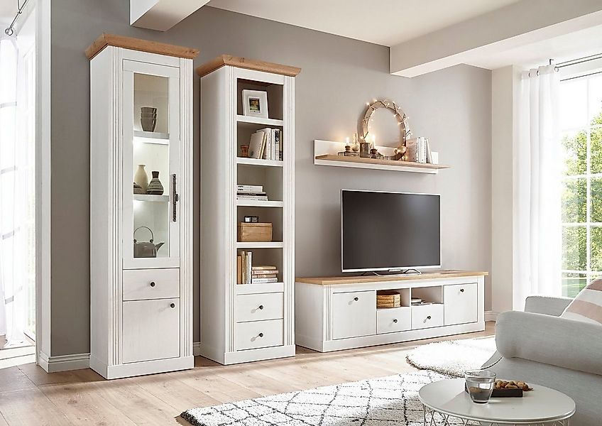 Home affaire Wohnwand Westminster BESTSELLER!, (Set, 4-St., Vitrine, Lowboa günstig online kaufen