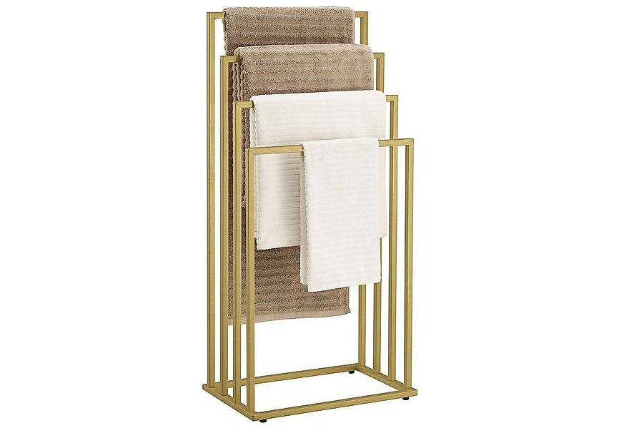 Home Collective Handtuchhalter ohne Bohren Handtuchständer aus Stahl mit 4 günstig online kaufen