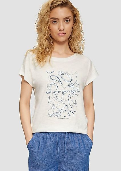 s.Oliver Shirttop T-Shirt im Relaxed Fit mit Artwork günstig online kaufen