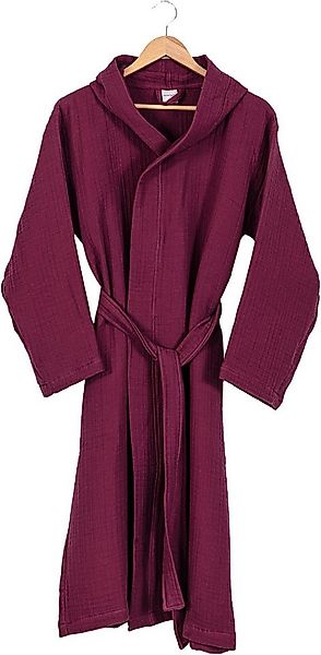 Egeria Morgenmantel Balance mit Kapuze, Baumwolle, Kapuze, Gürtel, Musselin günstig online kaufen