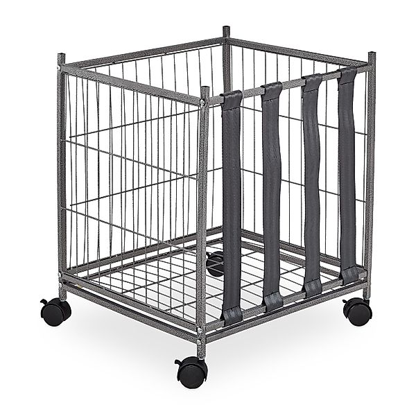 relaxdays Sportgeräte-Regalwagen Ballwagen aus Metall günstig online kaufen