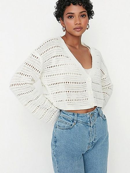 Trendyol Strickjacke (1-tlg) Lochmuster günstig online kaufen