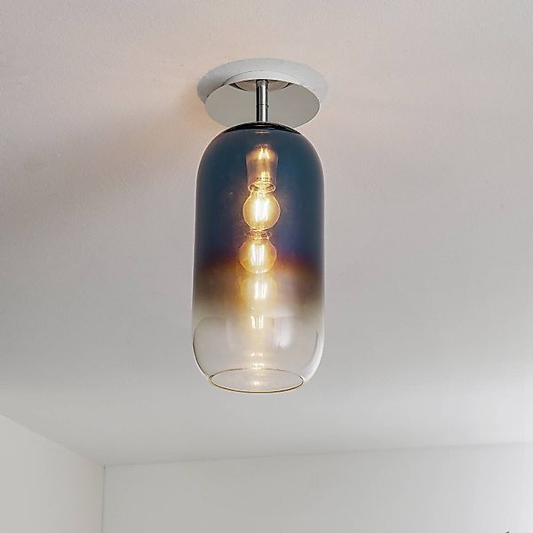 Artemide Gople Deckenleuchte blau/silber günstig online kaufen