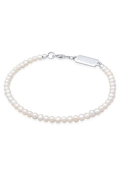 Kuzzoi Armband Süßwasserperlen Klassisch Schlicht 925 Silber günstig online kaufen