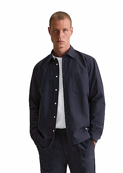 Marc OPolo DENIM Langarmhemd "mit feiner Crinkle-Struktur" günstig online kaufen