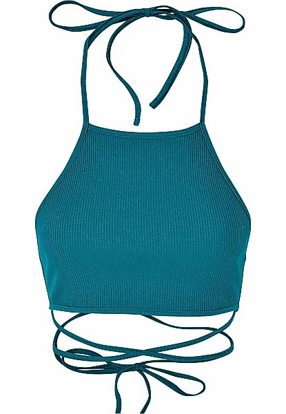 URBAN CLASSICS Muskelshirt "Urban Classics Damen Ladies Rib Trapeze Cropped günstig online kaufen