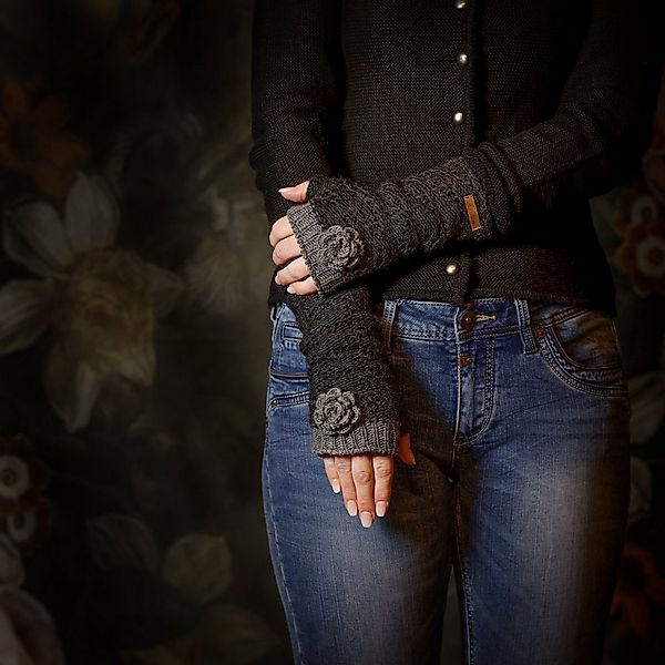 McRon Armstulpen Pulswärmer Modell Lana gefüttert mit Fleece, hoher Schurwo günstig online kaufen