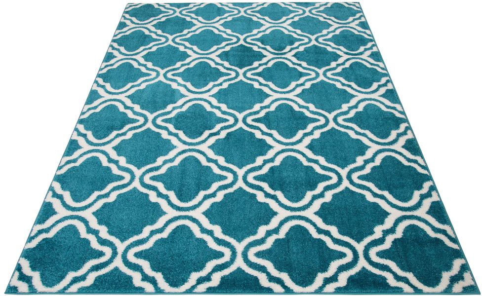 my home Teppich "Debora" rechteckig 13 mm Höhe Kurzflor Teppich, gemustert, günstig online kaufen