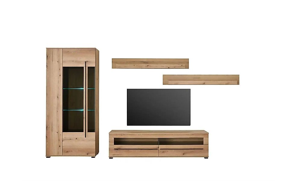 Wohnwand  Cantara ¦ braun ¦ Maße (cm): B: 270 H: 200 T: 42.0 Kommoden & Sid günstig online kaufen