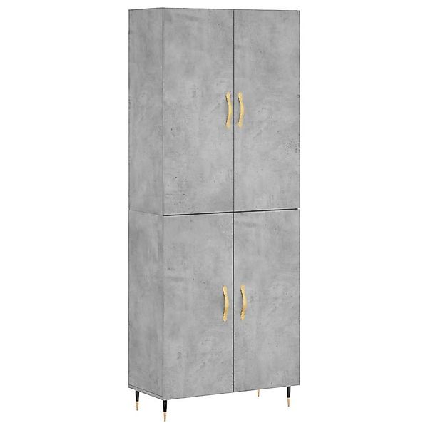 vidaXL Highboard Betongrau 69,5x34x180 cm Holzwerkstoff 3195663 günstig online kaufen