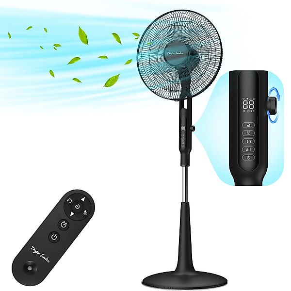 Aigostar Standventilator Leise Ventilator, Oszillation, 3 günstig online kaufen
