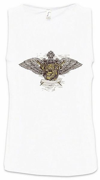 Urban Backwoods Tanktop Winged Skull Helmet Ärmelloses T-Shirt Skulls Schäd günstig online kaufen