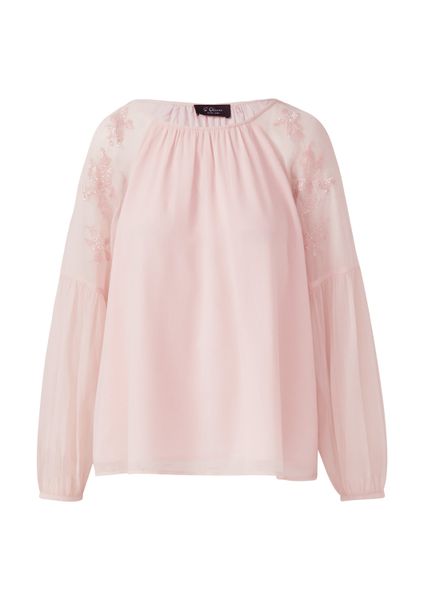 s.Oliver Langarmbluse Bluse Leichte Chiffon-Bluse mit günstig online kaufen