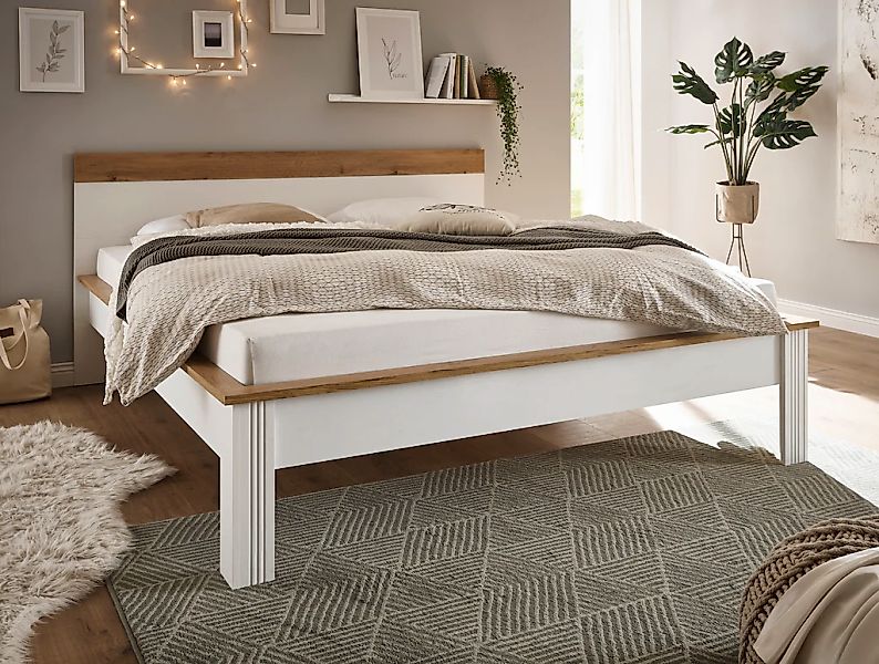 Home affaire Einzelbett "WESTMINSTER Bett im Landhausstil, Doppelbett, Bett günstig online kaufen