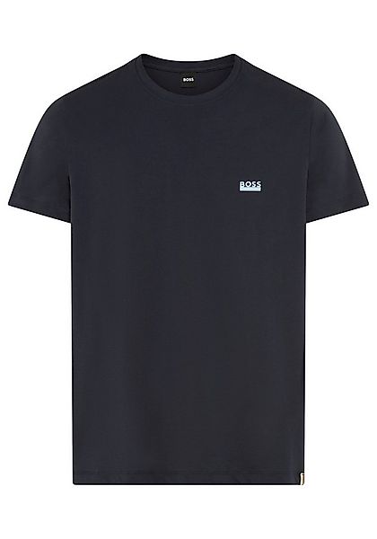 BOSS T-Shirt Rundhals, Jersey, kleines Logo, regular fit günstig online kaufen