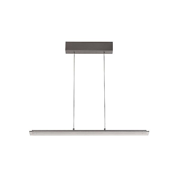 LED-Hängelampe Torvi, sandgrau/rauchgrau, 88 cm Metall/Glas günstig online kaufen