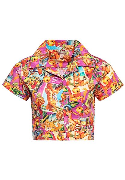 QueenKerosin Kurzarmbluse Miami & Long Beach günstig online kaufen