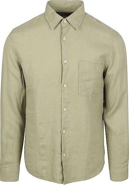 Marc O'Polo Hemd Leinen Grün - Größe XL günstig online kaufen