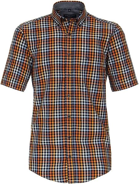 Casa Moda Short Sleeve Freizeithemd Kariert Mehrfarbig - Größe 3XL günstig online kaufen