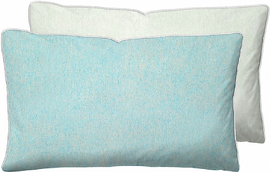 Biberna Kissenbezug "Hermal Flanell mit Reißverschluss, Melange-Optik, Wend günstig online kaufen