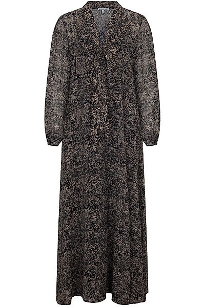 Lily and Lionel Midikleid "Margot Ruffle Neck Print Maxi Dress Damen" günstig online kaufen