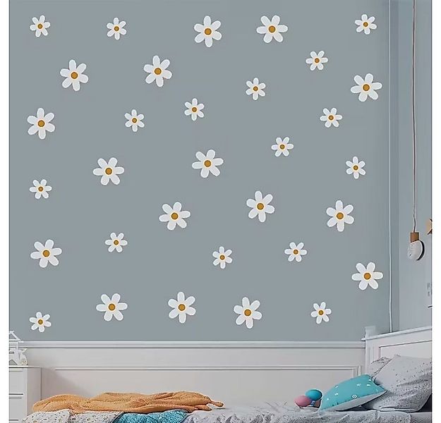 Montegoni Wandtattoo Kinder 3 teilige Boho Gänseblümchen, (Aquarell-Cartoon günstig online kaufen