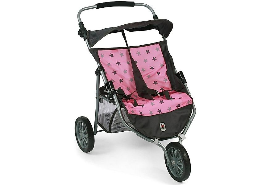 CHIC2000 Puppenwagen 697 83 Zwillings-Jogger, Sternchen Grau günstig online kaufen