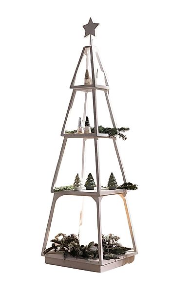 Dekoleidenschaft Standregal Dekotanne "Shabby White" aus günstig online kaufen
