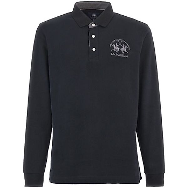 La Martina  T-Shirts & Poloshirts Poloshirt Langarmshirt mit Polokragen günstig online kaufen