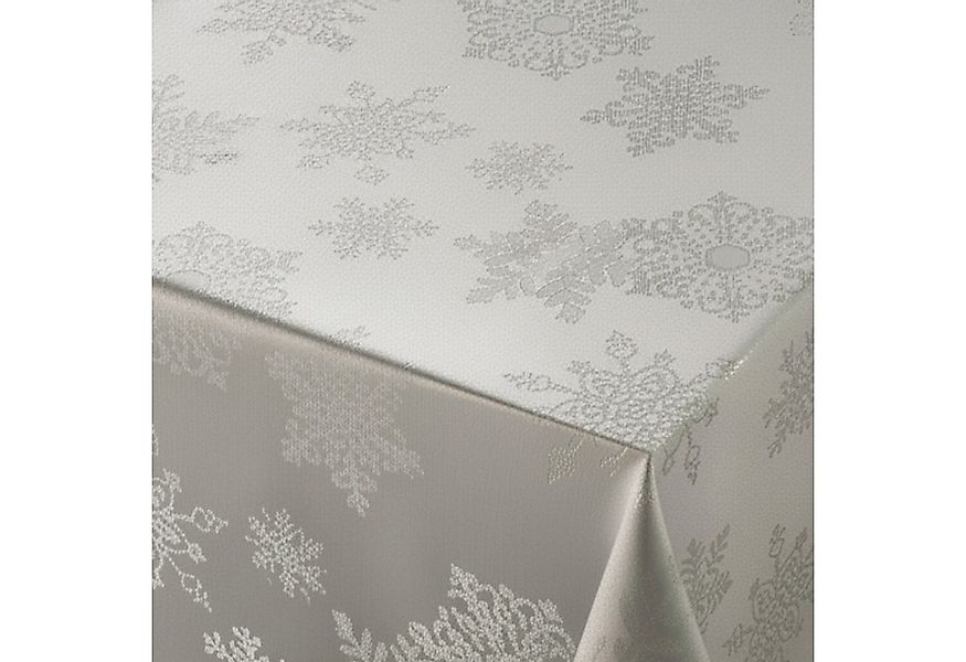 Beautex Tischdecke Lurex Tischdecke Weihnachten, Silber Gold glänzend, Weih günstig online kaufen